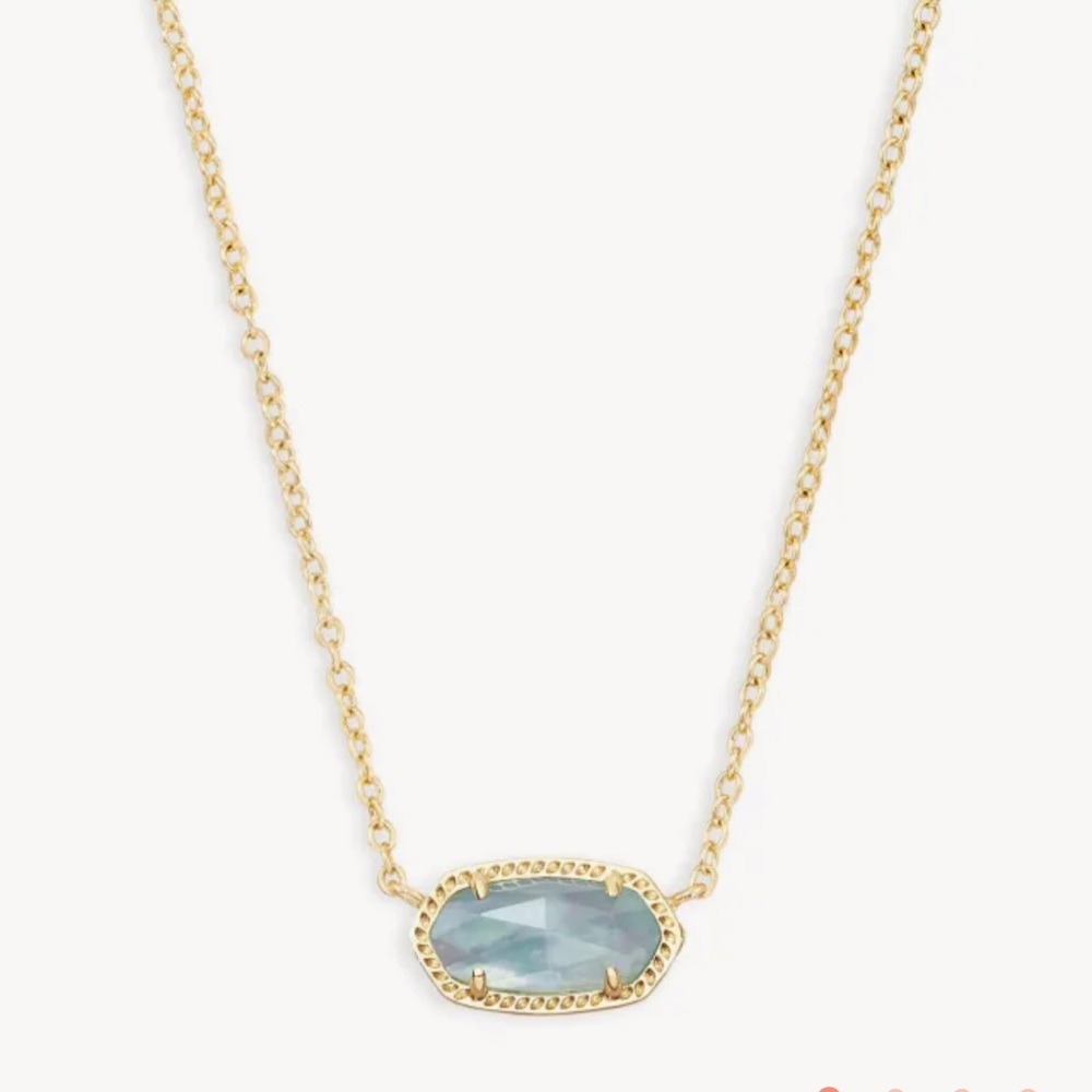 Kendra Scott Elisa Pendant Necklace in Light Blue Illusion
